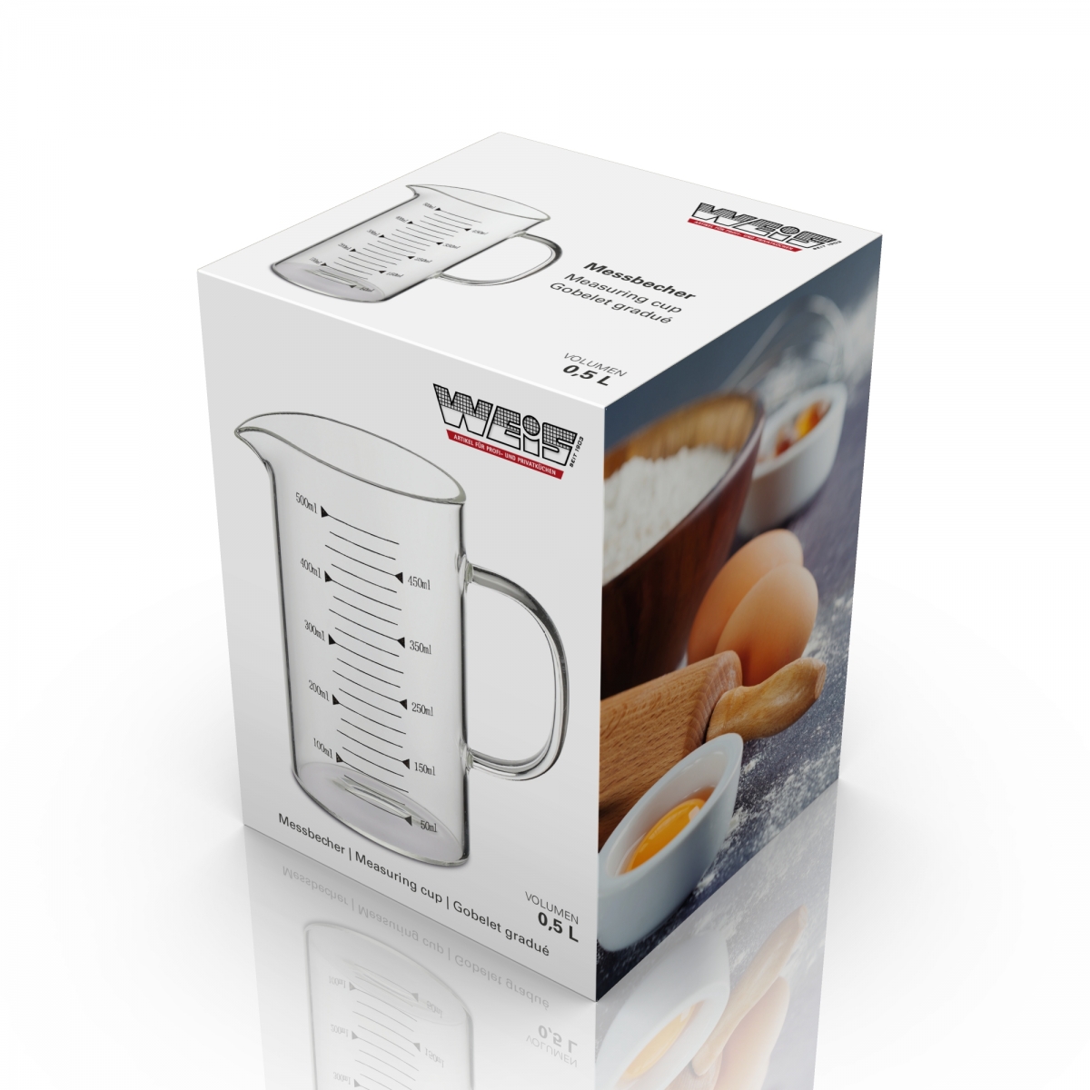 Becherglas 800 Ml, Boral, Ohne Graduierung – Hohe Produktbild-Vorschau 2