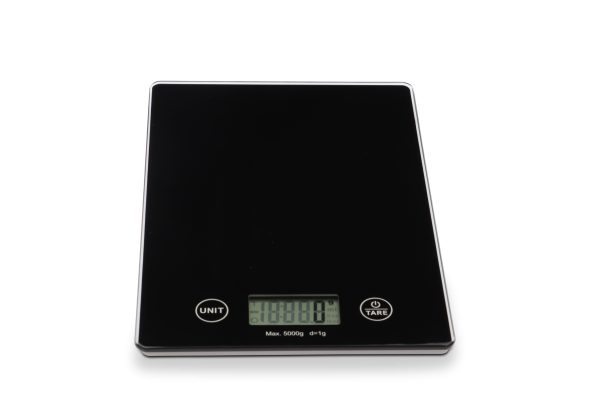 Küchenwaage kompakt bis 5 kg - schwarz