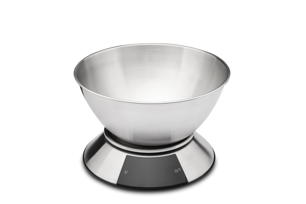 Küchenwaage mit Edelstahlschüssel bis 5 kg