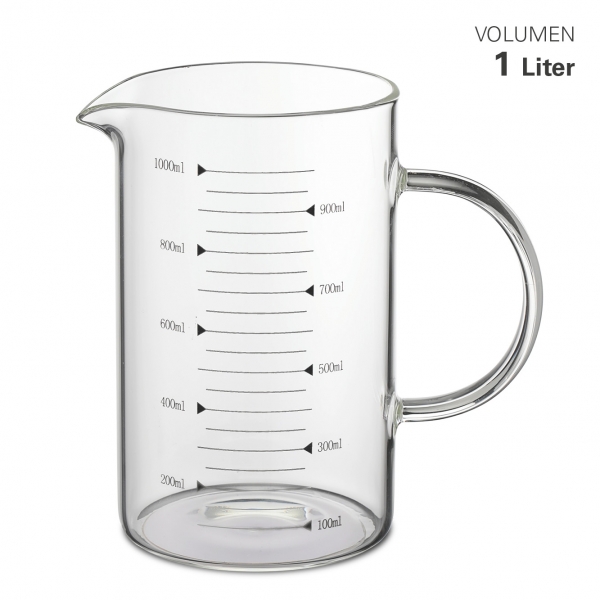 3 Messbecher 1 Liter 0,5 Liter 1 Liter