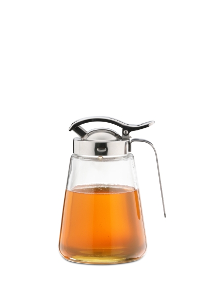 Honig-/Milchspender Glas | Edelstahl