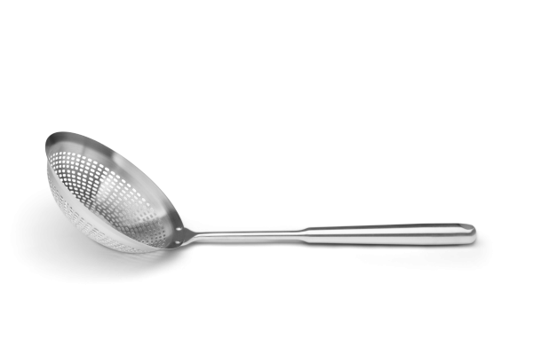 Schaumlöffel mit Rohrgrif tief, gelocht, Ø 16 cm