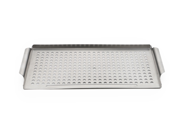 Grilltablett aus Edelstahl 42 x 21 cm