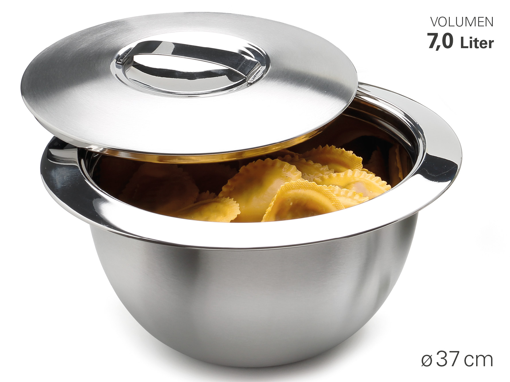 Thermoschüssel mit Deckel Ø 37 cm | 7 L