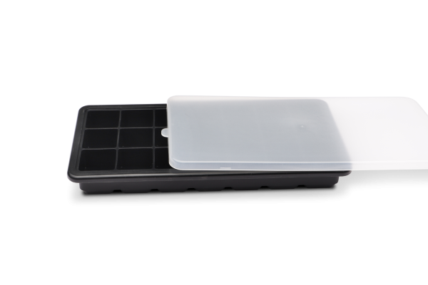 Eiswürfelform Silikon für 21 Eiswürfel mit Deckel