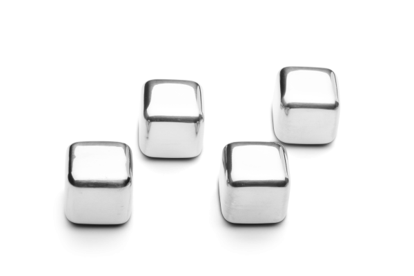 Edelstahleiswürfel SET 4
