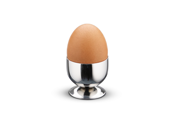Eierbecher hoch aus Edelstahl